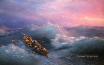 le naufrage 1884 Romantique Ivan Aivazovsky russe Peinture à l'huile